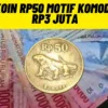 Dicari Kolektor Sultan! Uang Koin Rp50 Motif Komodo Laku Rp3 Juta, Simak Penjelasannya Disini