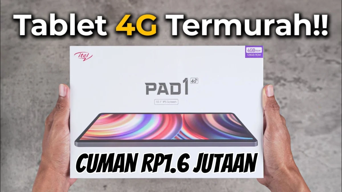 Cuman Rp1.6 Jutaan! Review itel Pad 1 4G dengan Android Go Edition