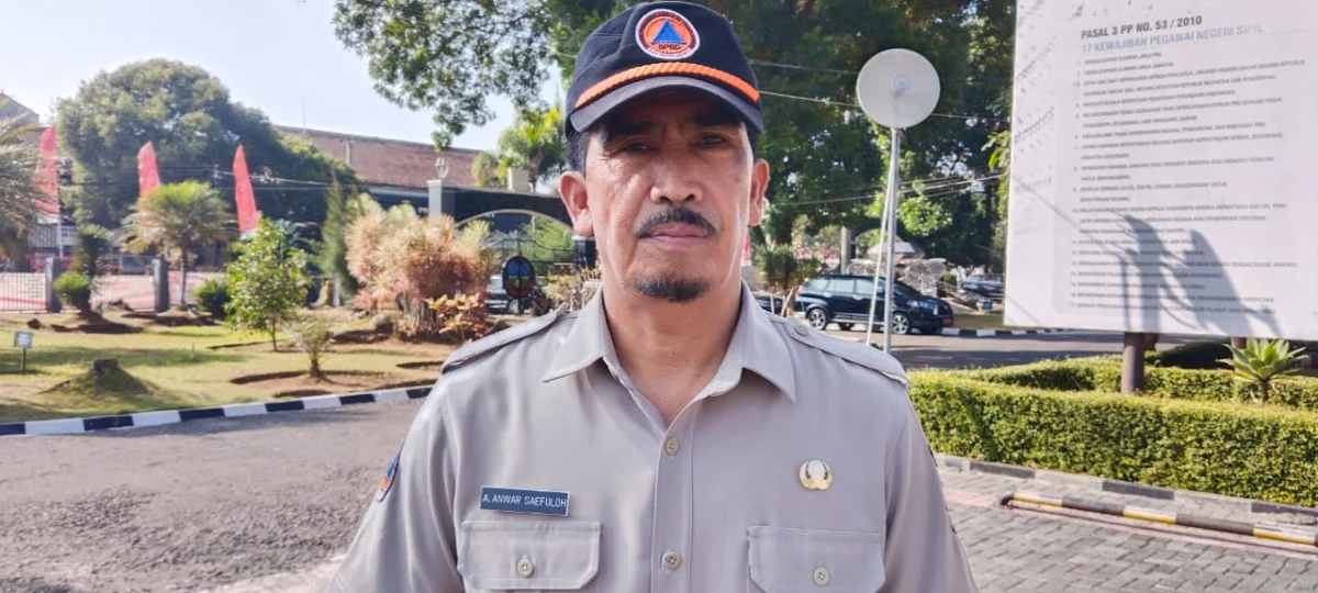 Kepala Pelaksana (kalak) Badan Penanggulangan Bencana Daerah (BPBD) Kabupaten Garut, Aah Anwar Saepulloh