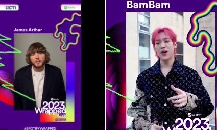 BamBam GOT7 dan James Arthur akan Meriahkan Spotify Wrapped 2023