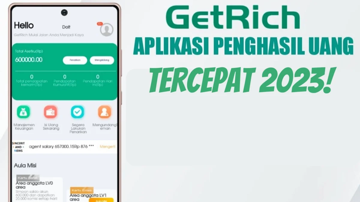 Aplikasi Get Rich Group: Penghasil Uang Halal dan Tercepat 2023!