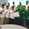 PENJAJAKAN KOALISI - Para pimpinan PKB Garut dan PPP Garut melakukan penjajakan koalisi dengan bertemu di Grah