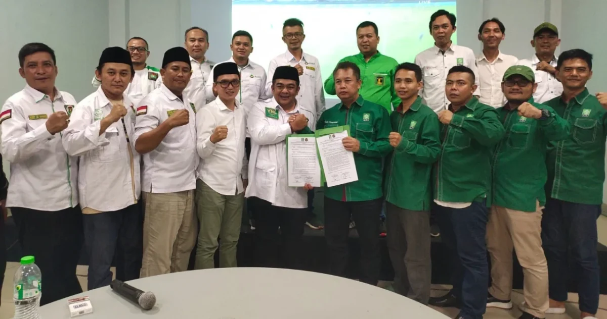 PENJAJAKAN KOALISI - Para pimpinan PKB Garut dan PPP Garut melakukan penjajakan koalisi dengan bertemu di Grah