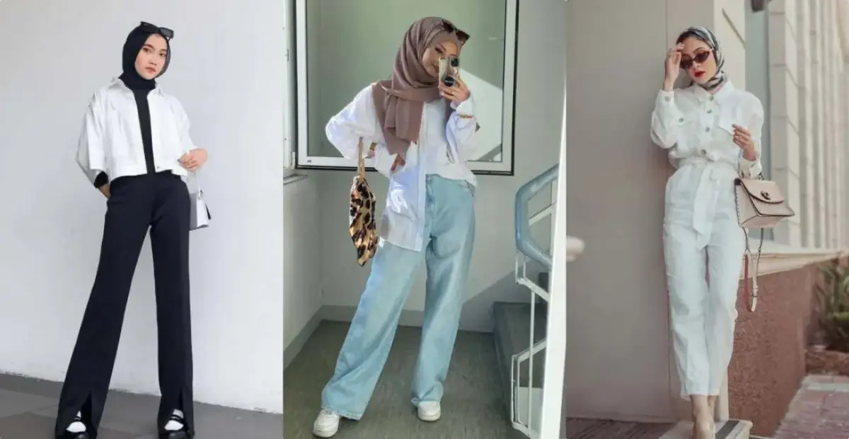 kombinasi baju putih